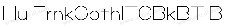 Hu FrnkGothITCBkBT B字体转换